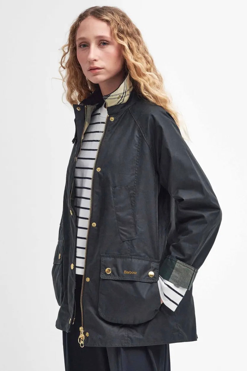 BARBOUR Barbour Modern Beadnell Wax Jacket Sage/Ancient - Dale