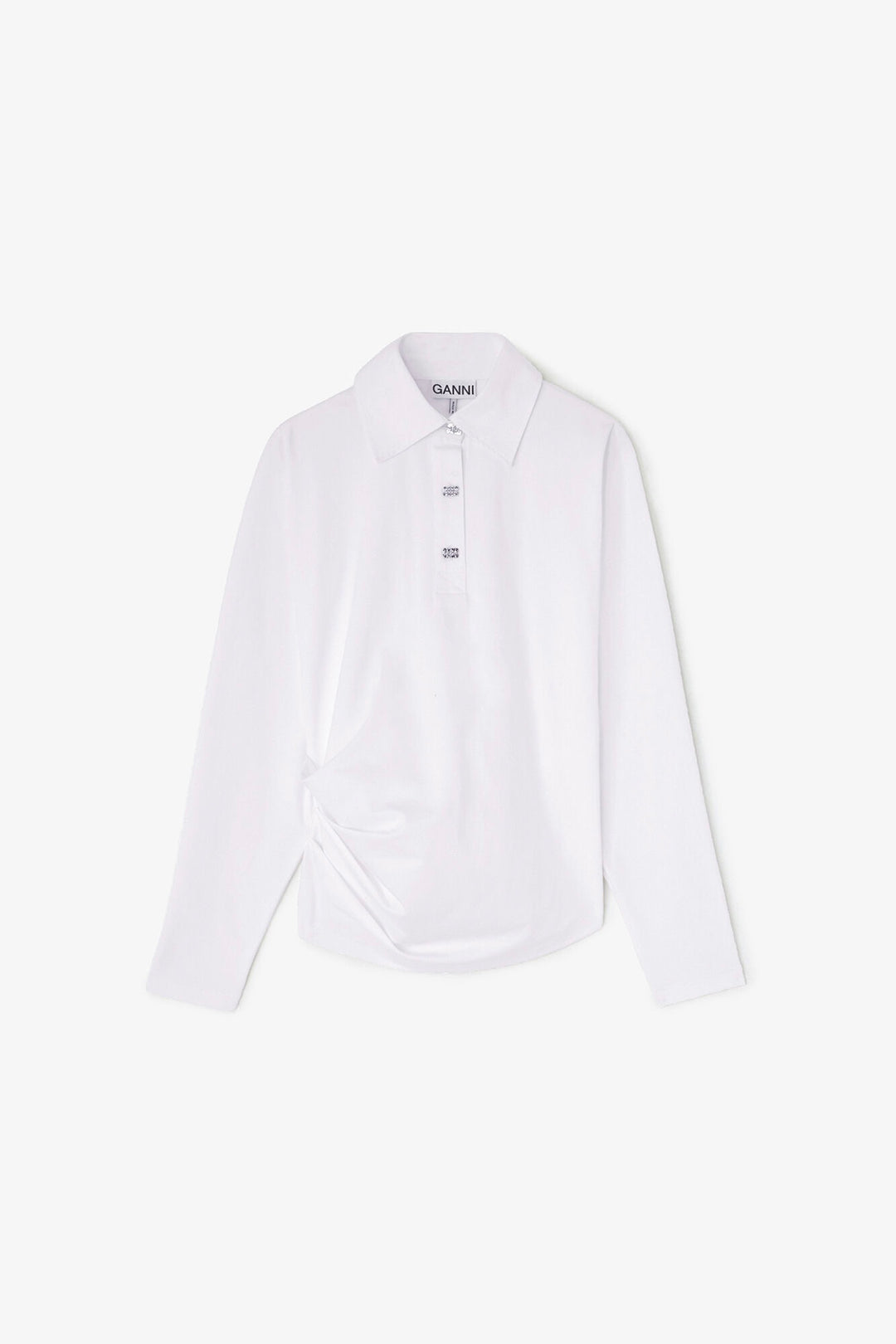 Heavy Stretch Jersey Draped Polo