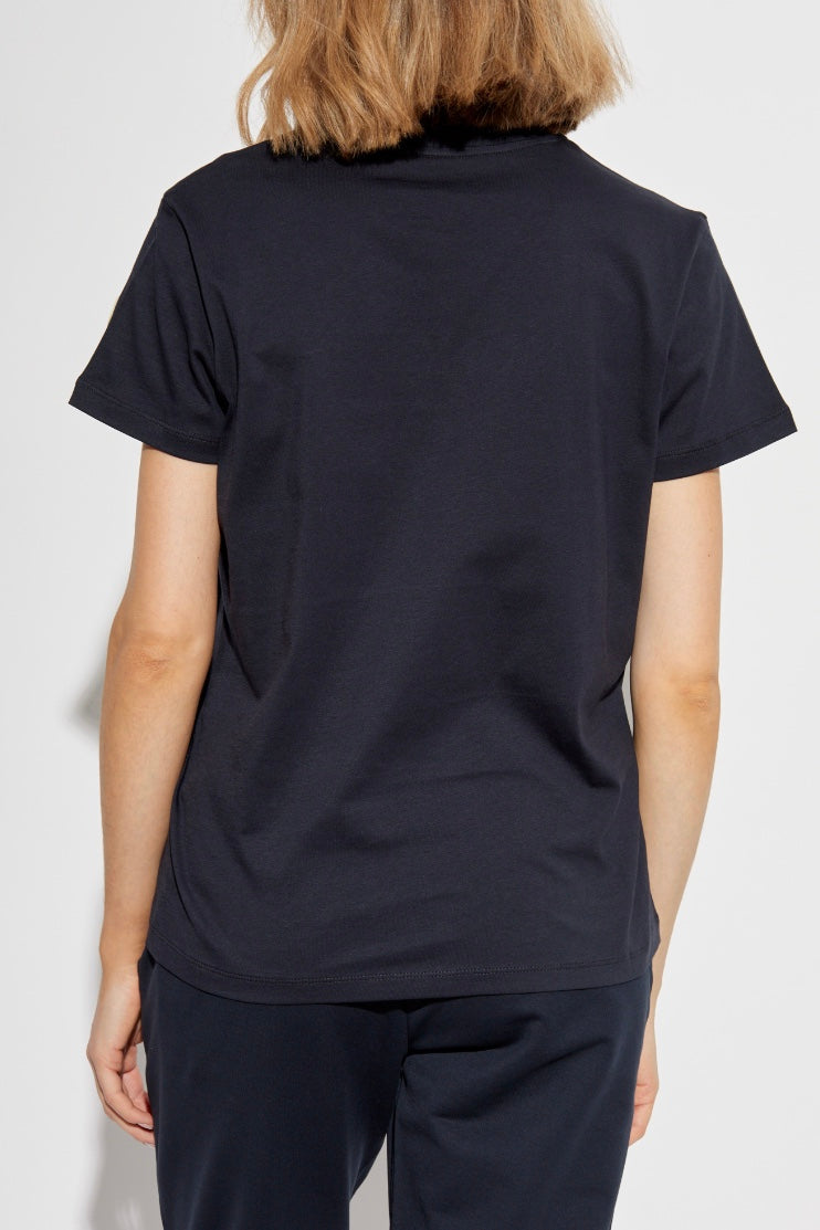 Embroidered Tonal Logo T-Shirt Blue