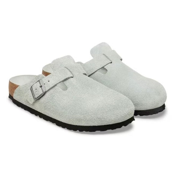 BIRKENSTOCK Boston BS Suede Leather Pure Sage Tonal - Dale