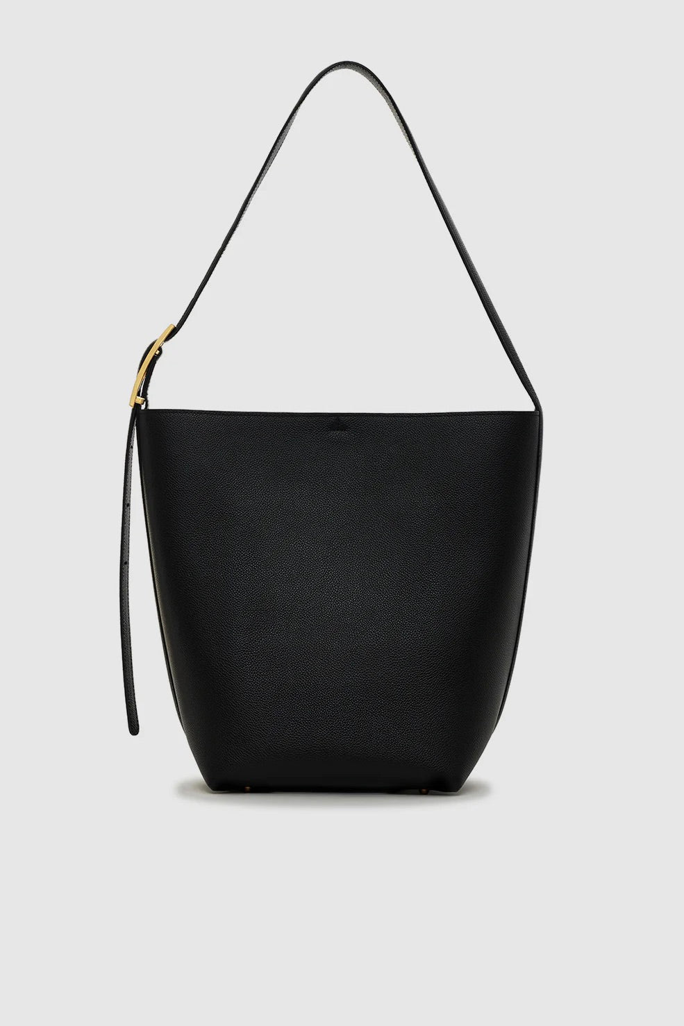 Elly Bucket Bag Grained Leather Black