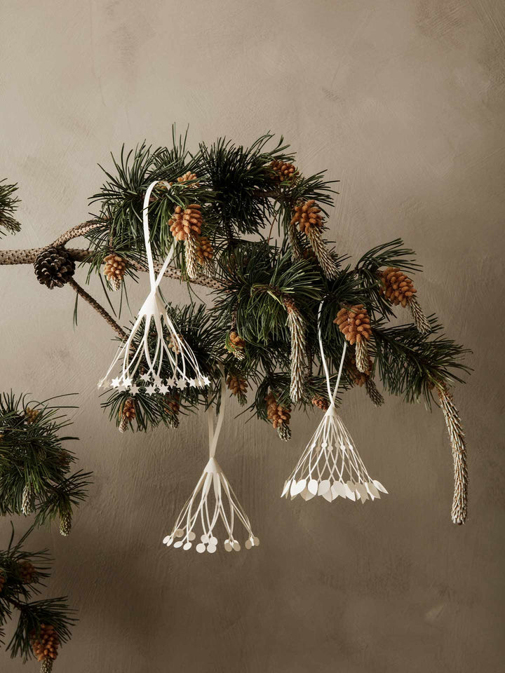 CHRISTMAS PAPER TASSELS SET OF 3