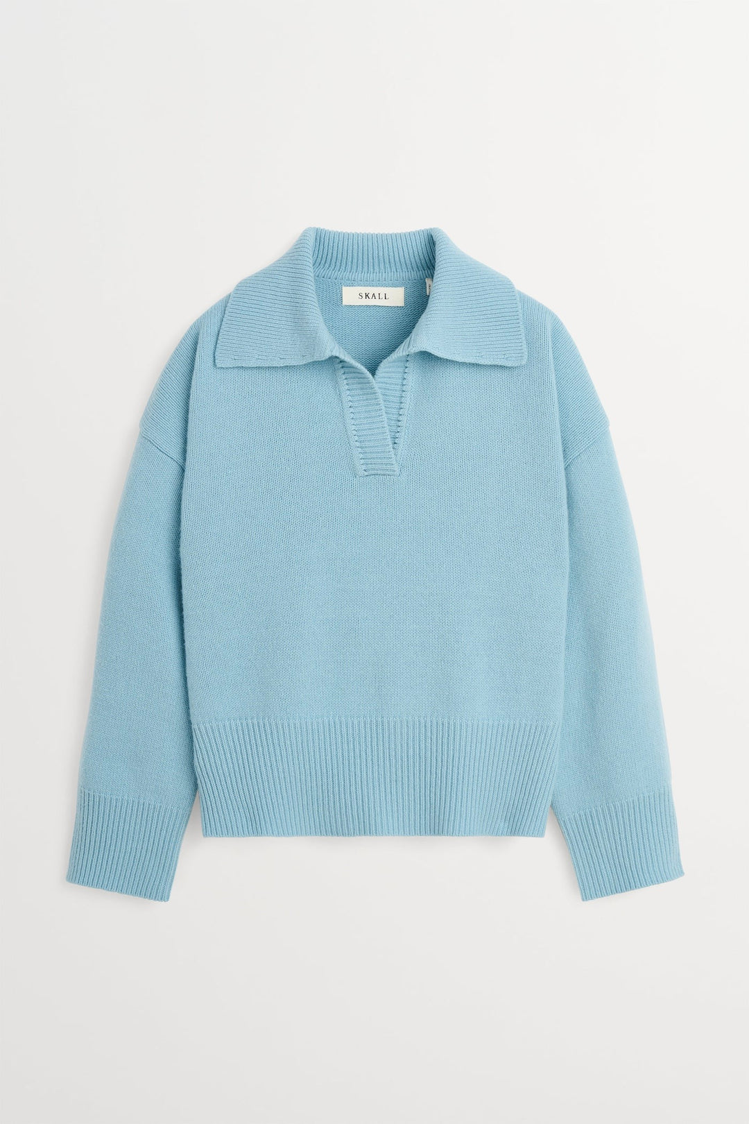 Dean V-neck Jumper Aqua