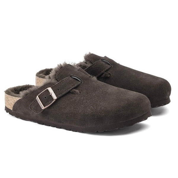 Boston Narrow Shearling Suede/Fur Mocca