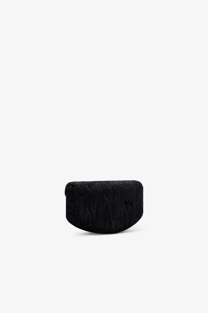 Lulu Wallet On Chain Velvet Moire Black