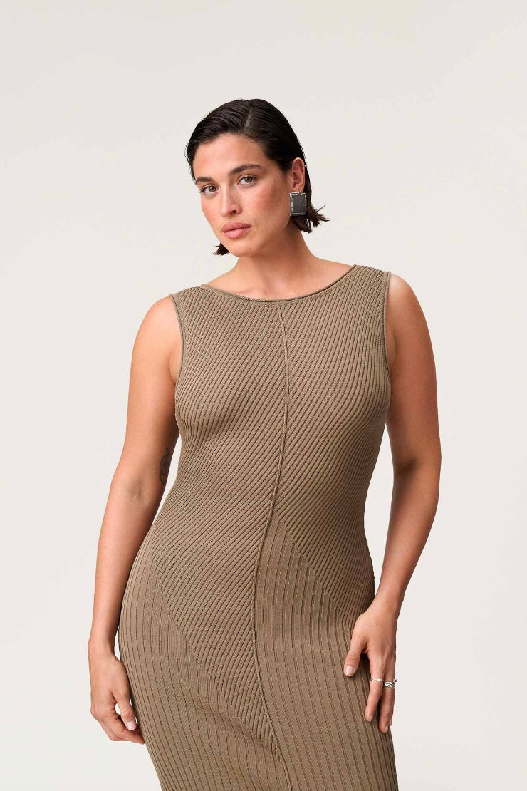 Ravenna Dress Khaki Green