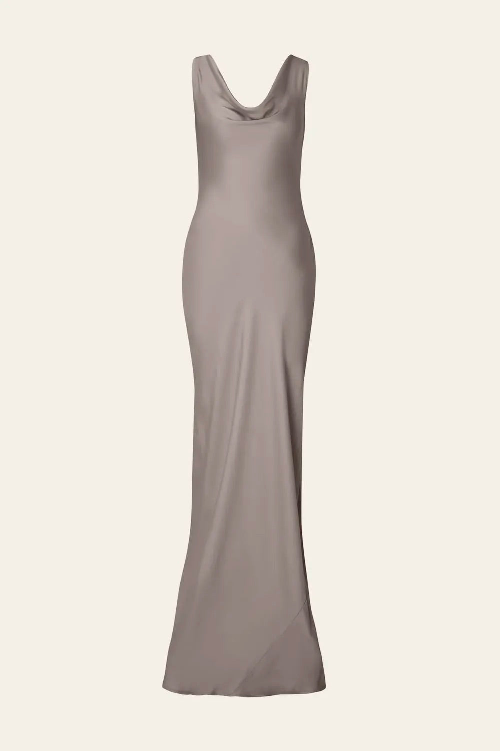 MALINA Leah Cowl Neck Satin Maxi Dress - Dale