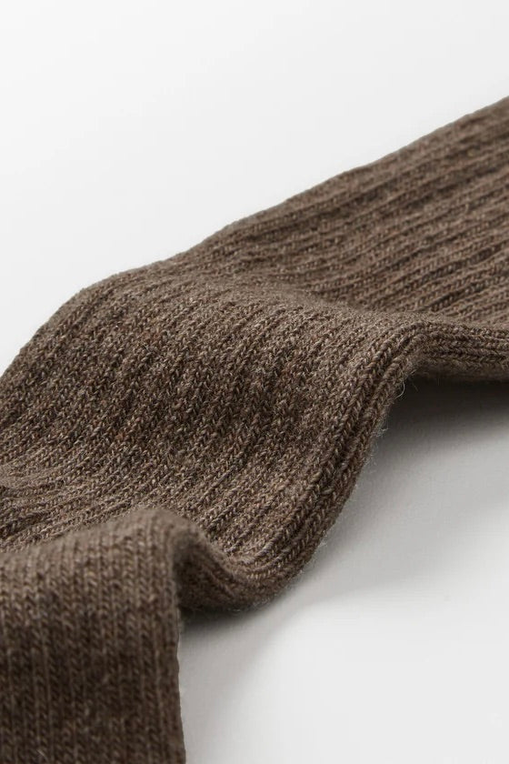 AIAYU Cashmere Sock Dark Brown - Dale
