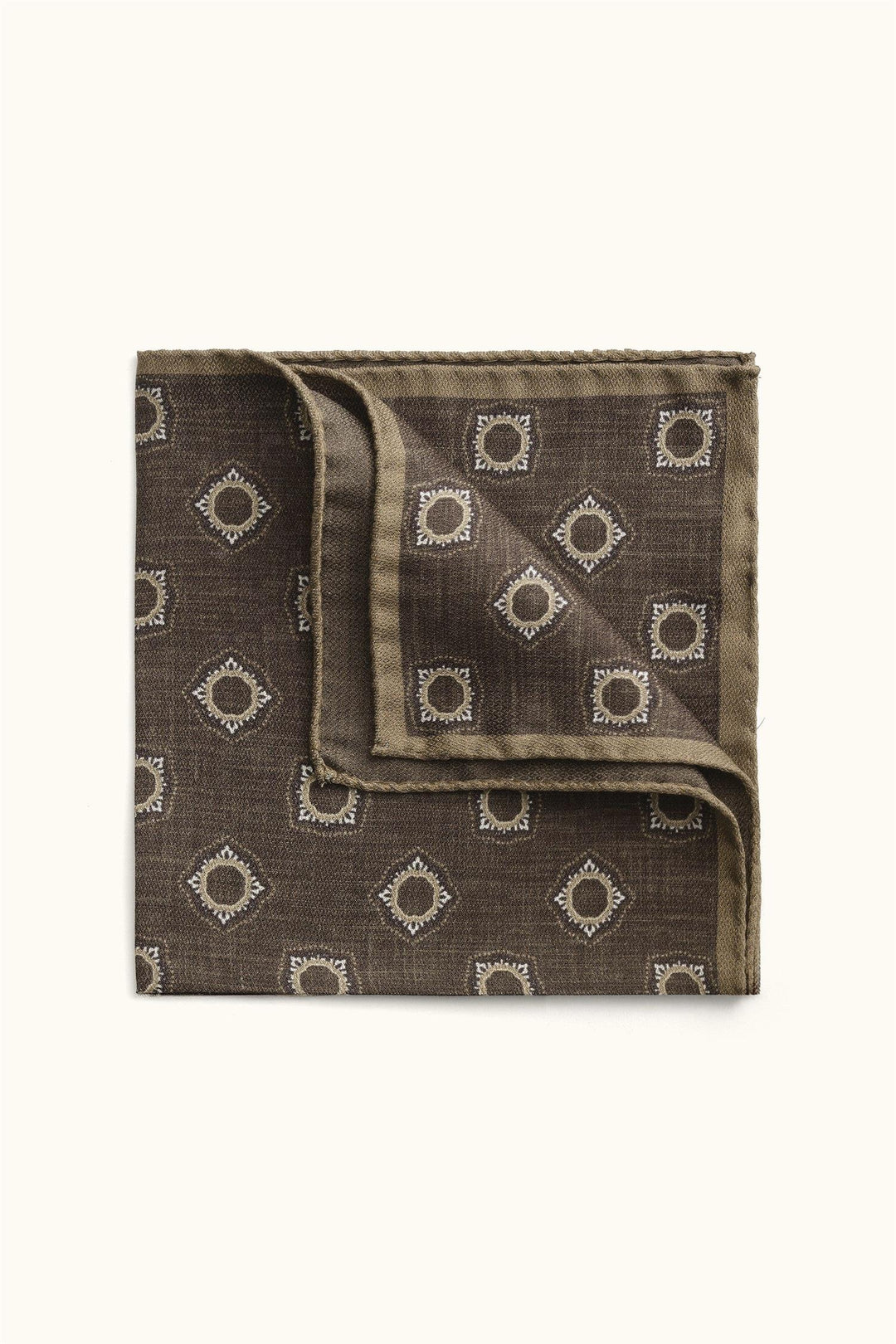 Silk Handkerchief Dark Mud Brown