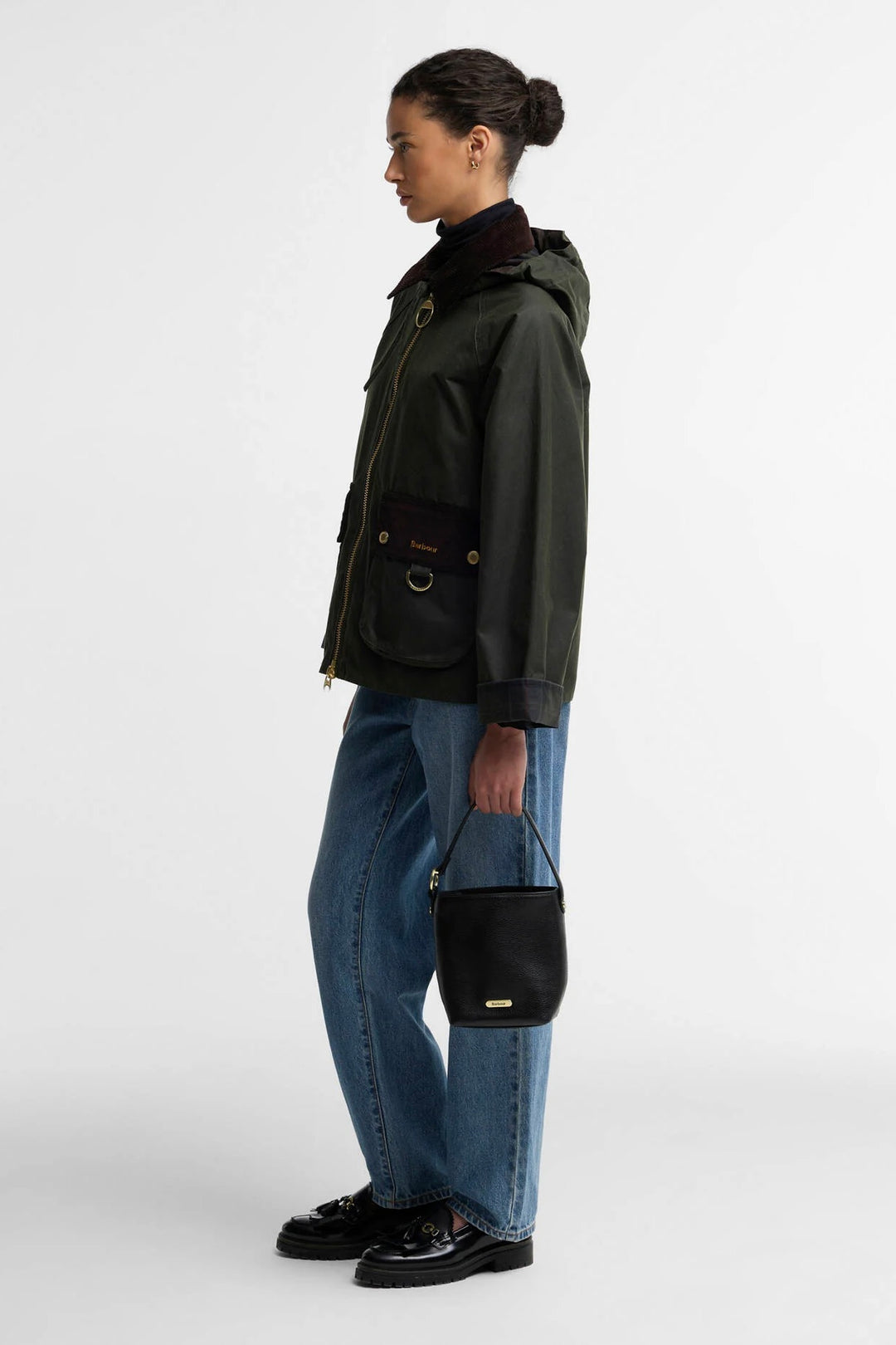 Barbour Carville Wax Jacket Fern/Shadow Classic
