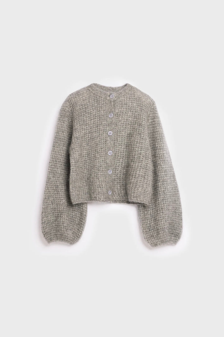 Sofia Mohair Cardigan Grey Melange