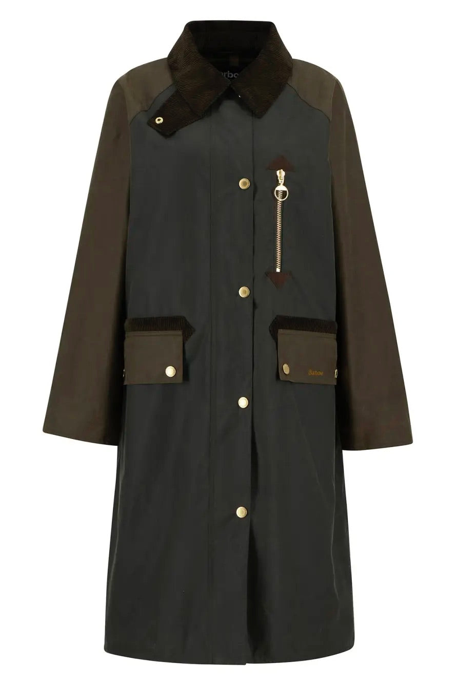 Barbour Evette Wax Jacket Ancient Olive