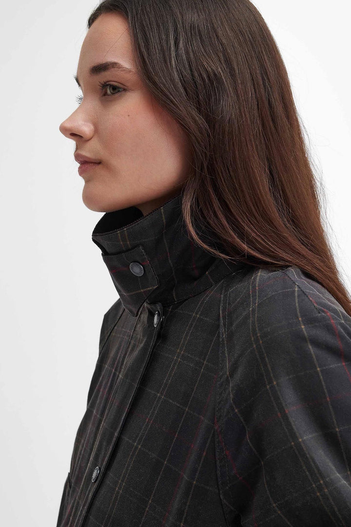 Tartan Ashby Waxed Jacket Dark Classic