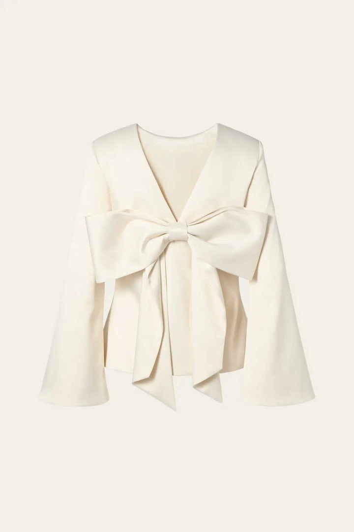 Elna Bow Detailed Top Vanilla