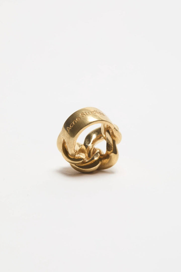 Chunky Chain Ring Semi Matt Gold