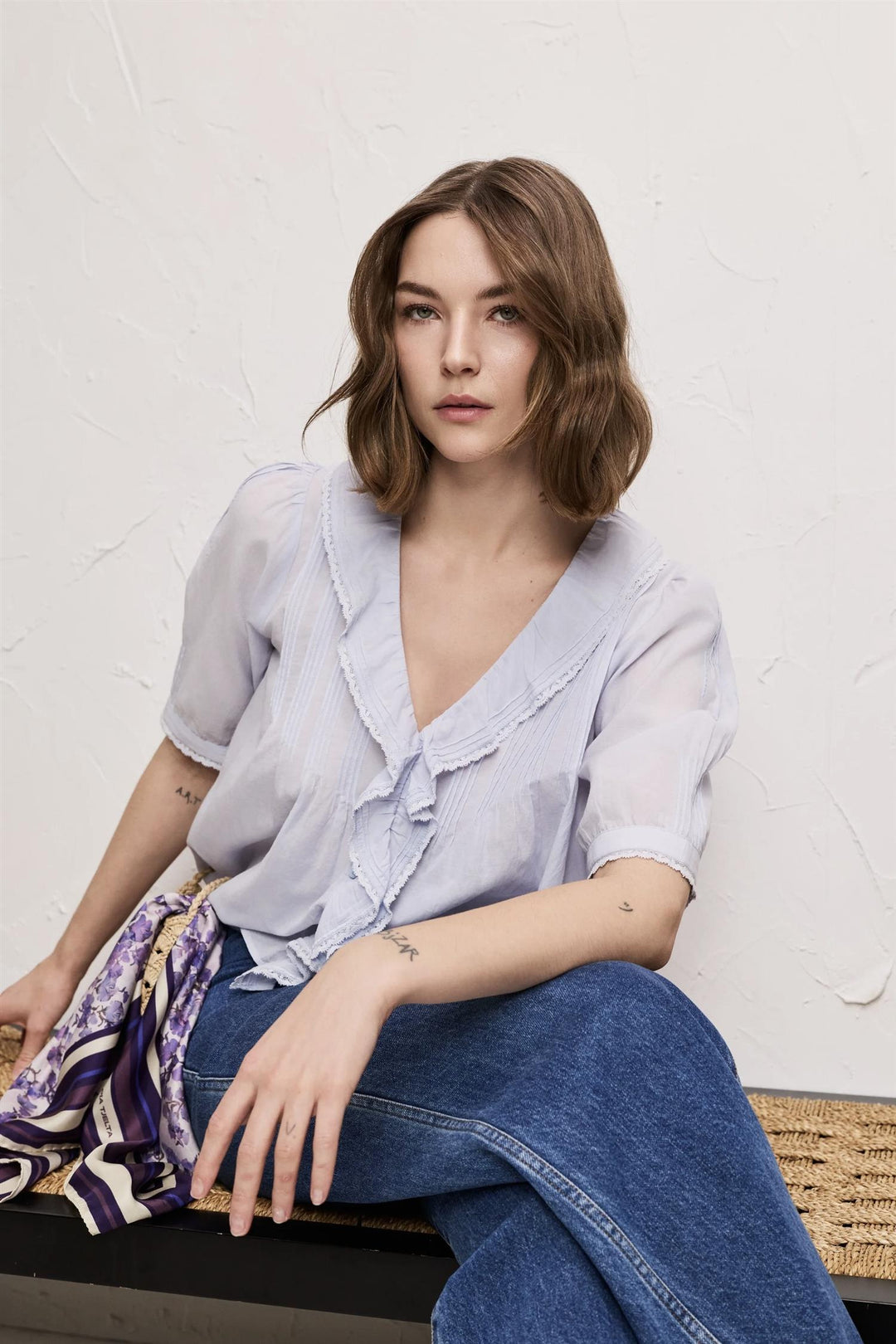 Elliot Shortsleeve Dusty Blue