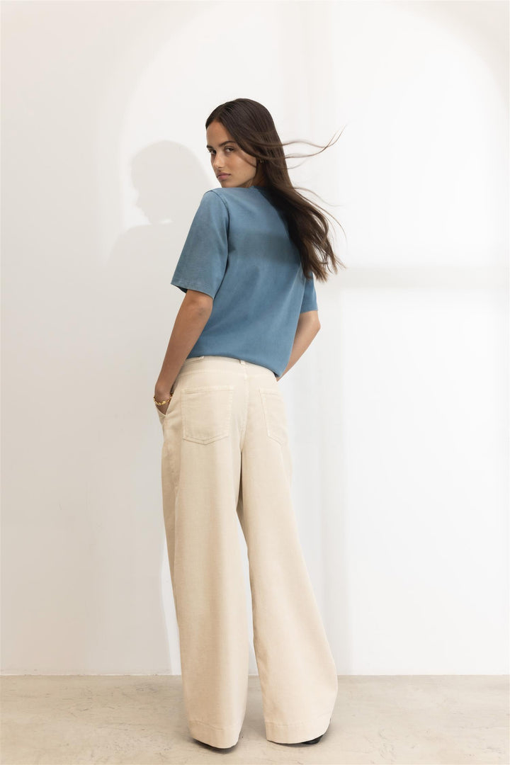 Jace Cord Trouser Greige