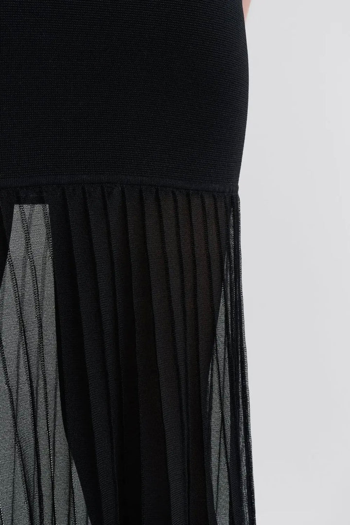 Calina Sheer Knitted Maxi Skirt