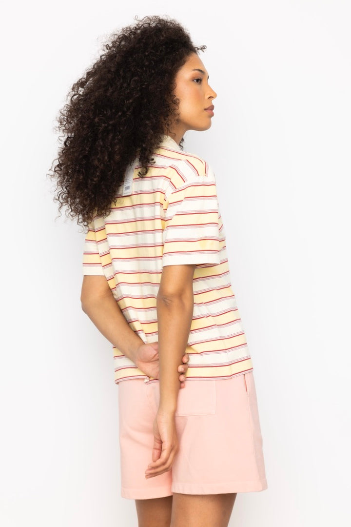 Evelyn Polo Tee Sunny Stripe
