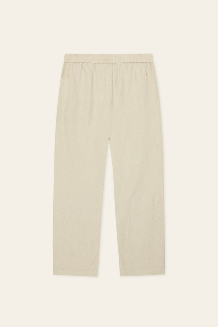 Linen Casual Pants Light Sand