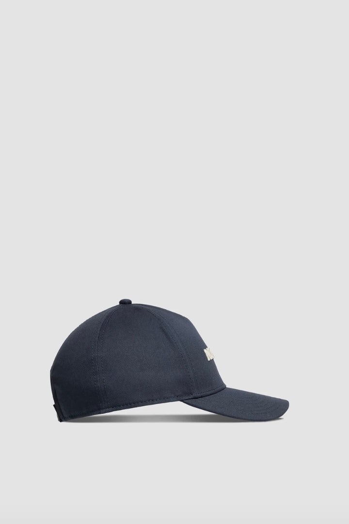 Embroidered Logo Gabardine Baseball Cap Navy