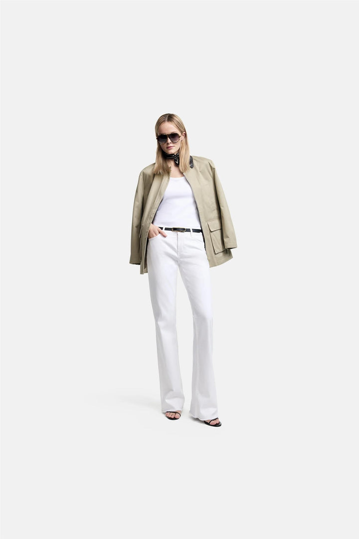 Paris Flared Pant Classy White & Fringed