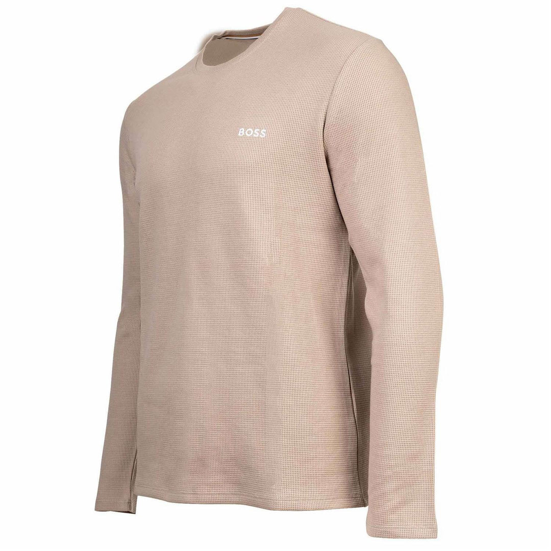 Waffle LS-Shirt Light Beige