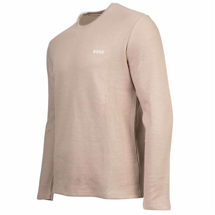 Waffle LS-Shirt Light Beige