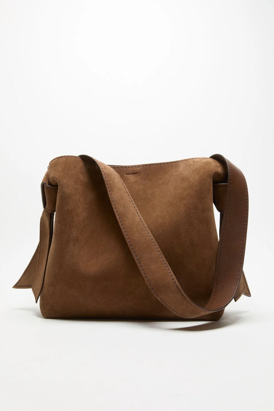 Musubi Suede Midi Bag Cognac Brown