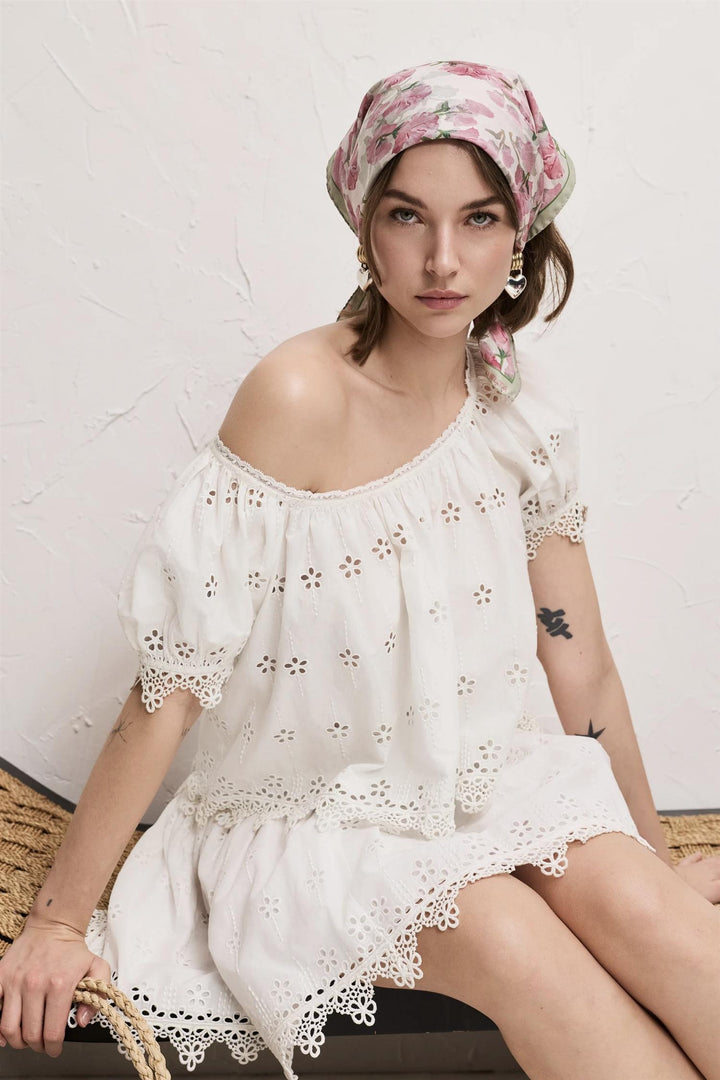 Leonora Blouse White