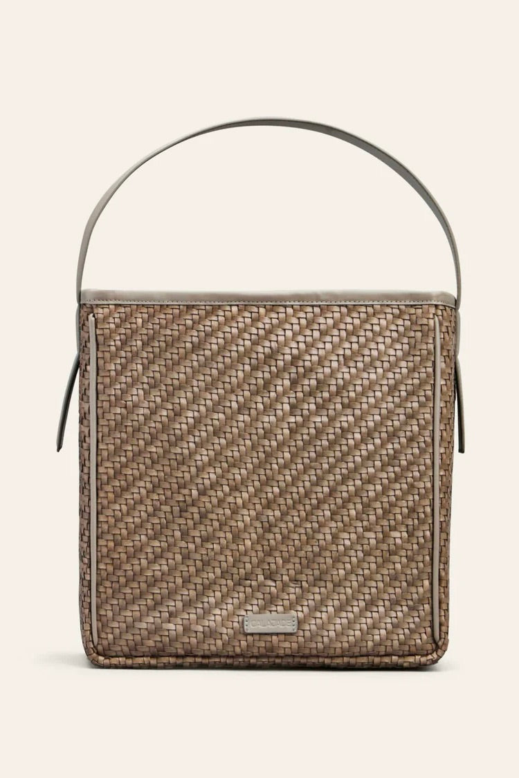 CALA & JADE Iwa Twill Shoulder Bag Putty - Dale