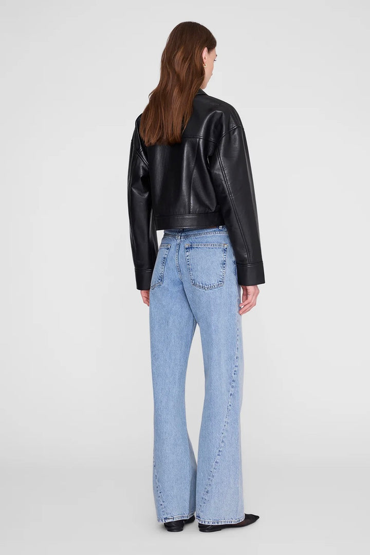 Assan Jacket Black Recycled Leather