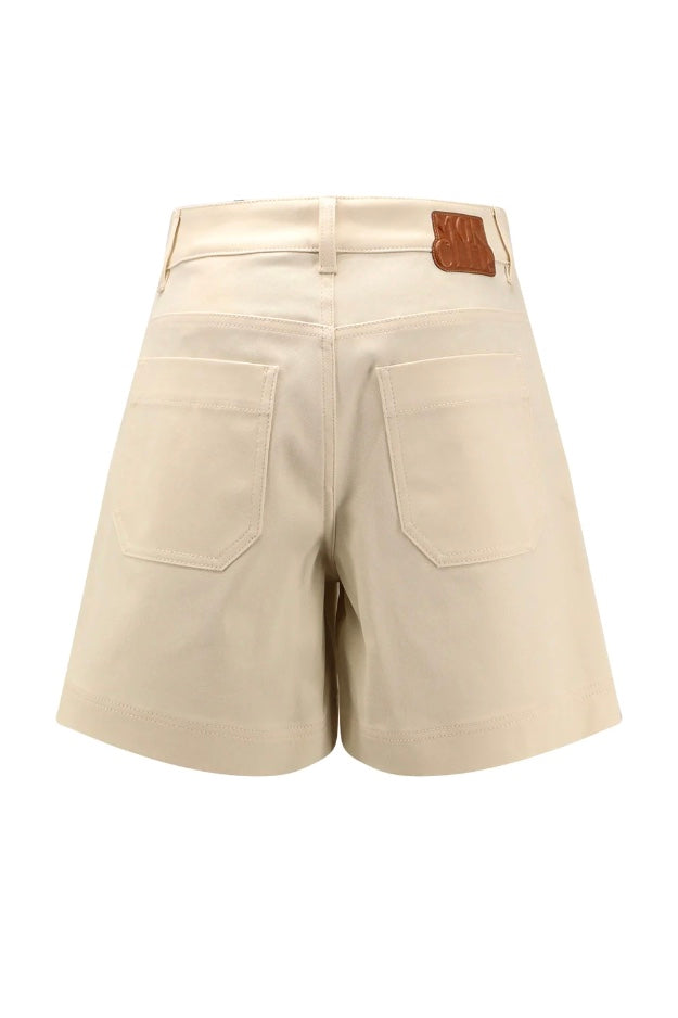 Cotton Gabardine Bermuda Shorts