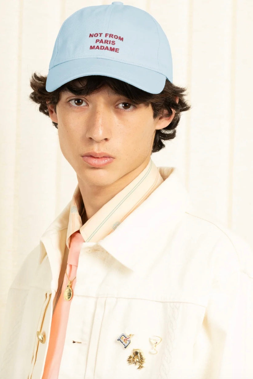 La Casquette Slogan Light Blue