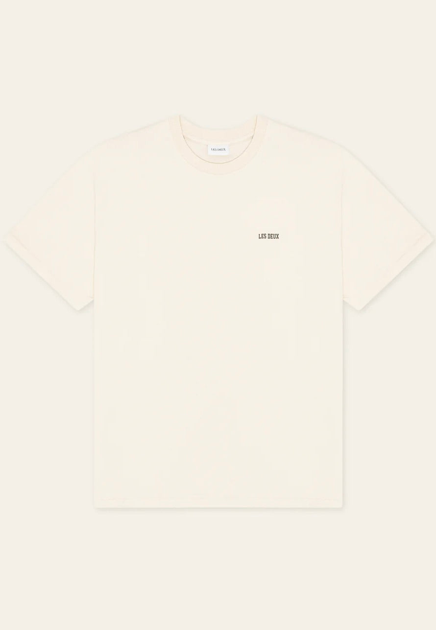 LES DEUX Cole Mini Blake T-Shirt Eggnog White - Dale