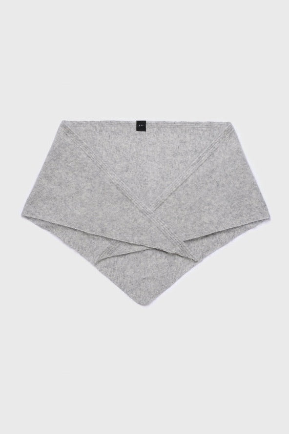 AKS LABEL Mina Brushed Wool Scarf Grey Melange - Dale