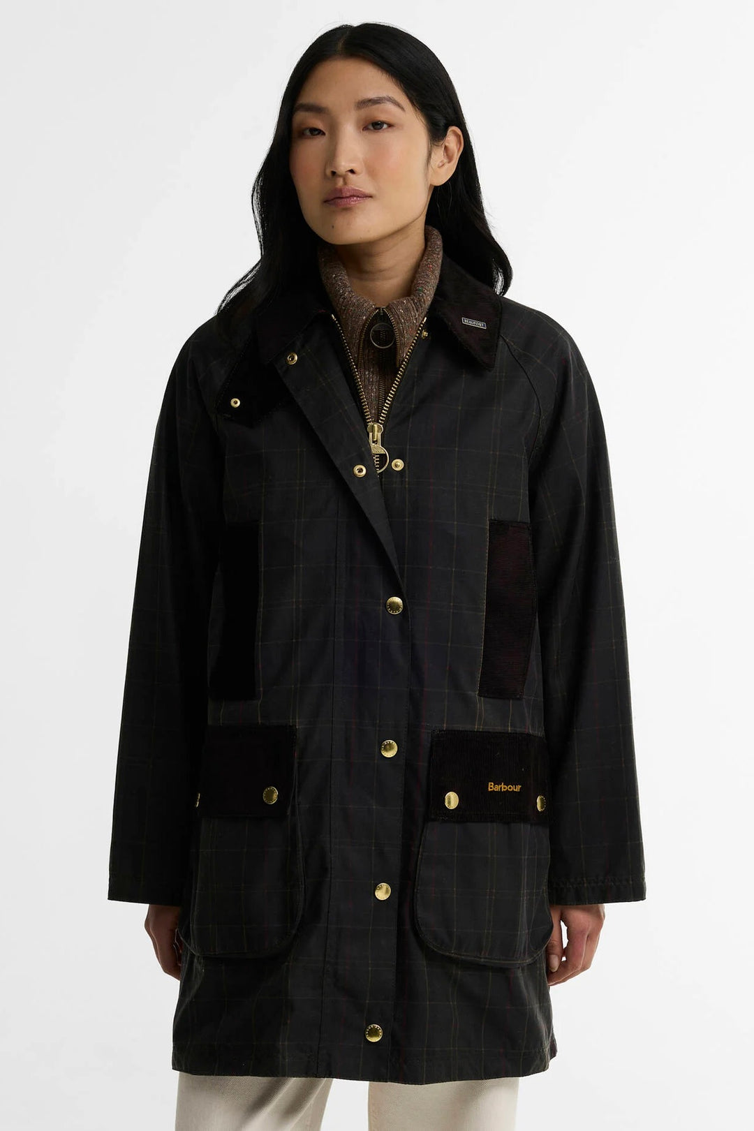 Tartan Reimagined Icons Tartan Modern Beaufort Waxed Jacket Olive