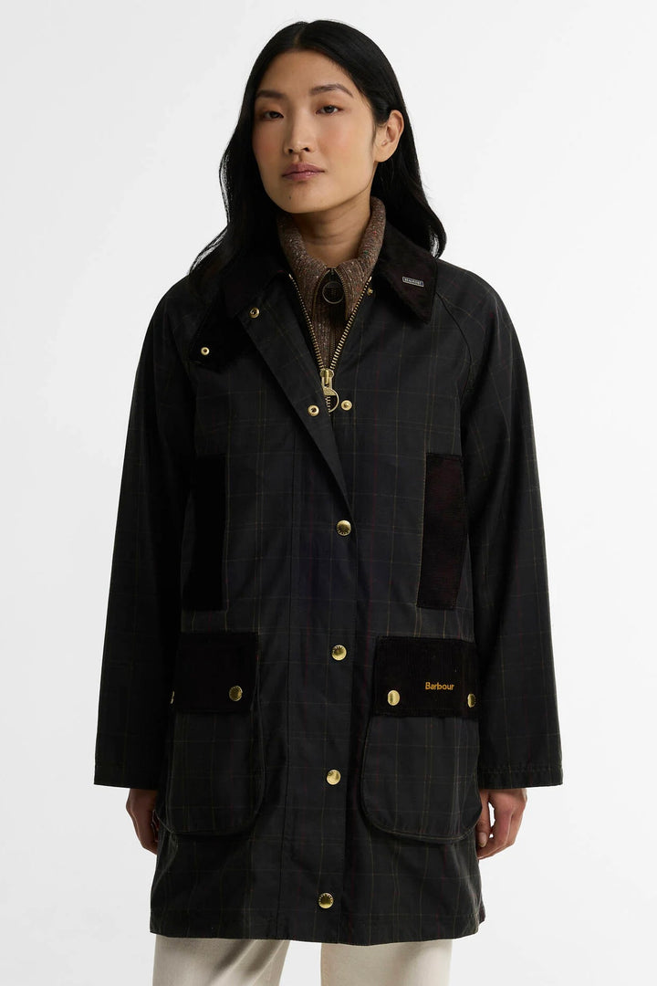 Tartan Reimagined Icons Tartan Modern Beaufort Waxed Jacket Olive