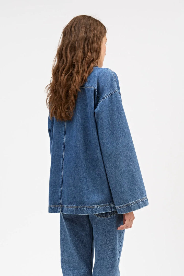 Norma Blouse Slouchy Blue
