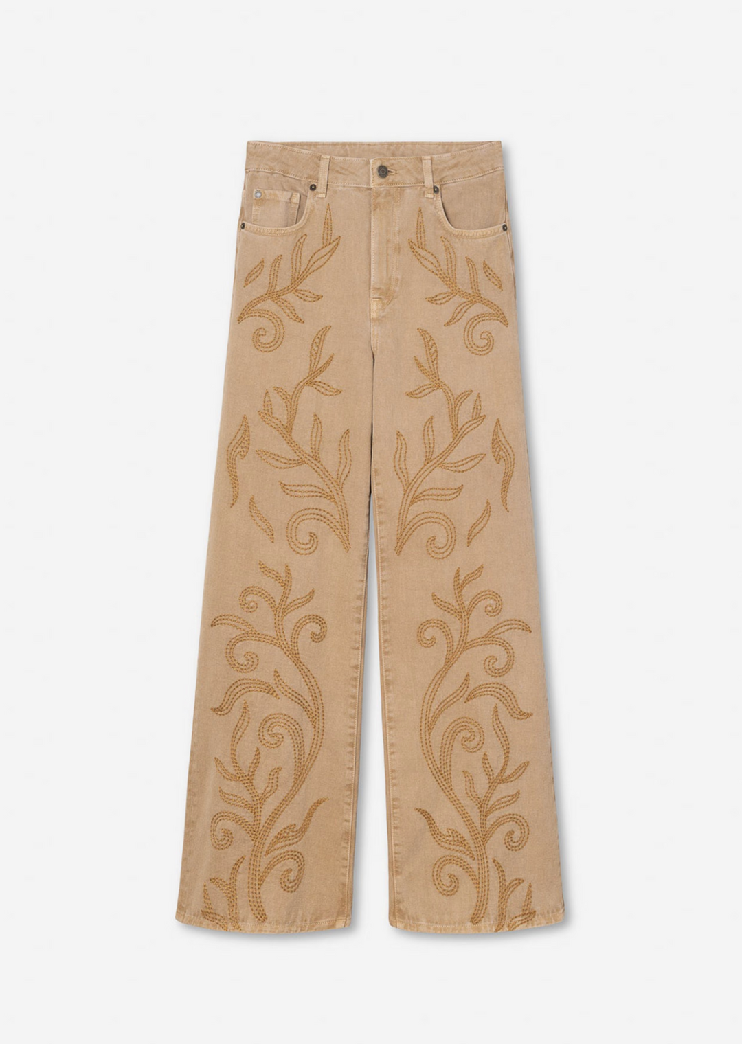 Taylor Embroidered Camel