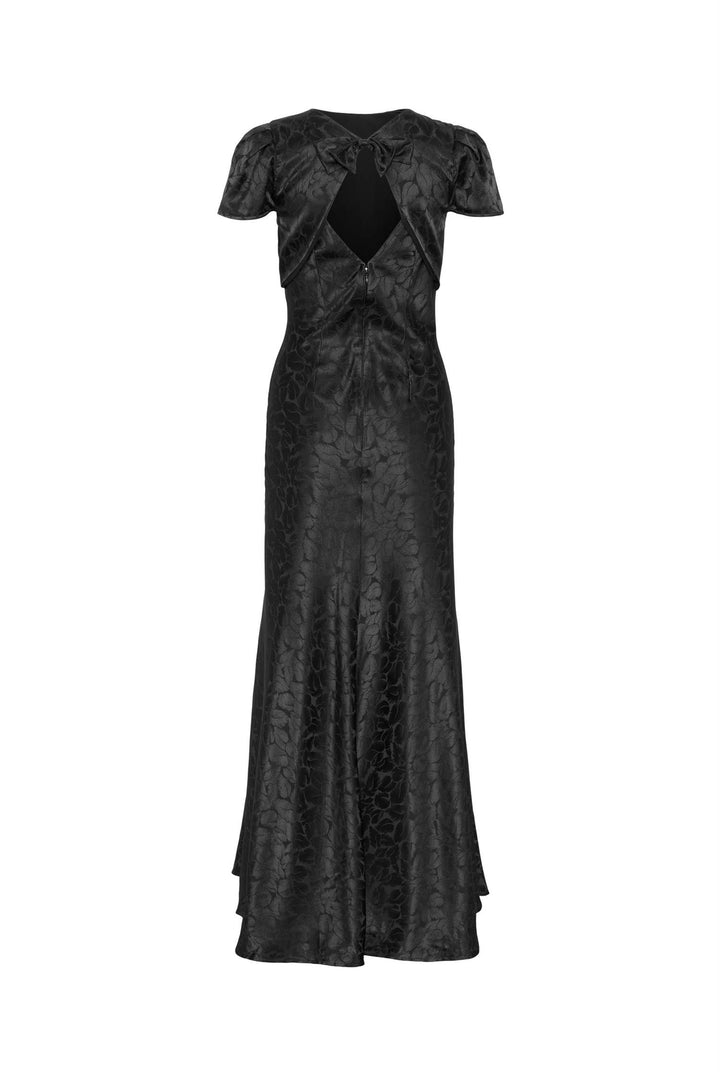 Gene Jacquard Dress Black