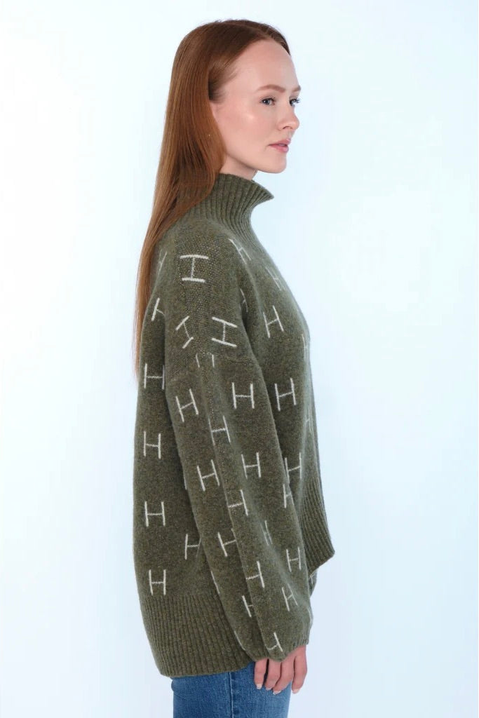 Fam Short Sweater Winter Moss