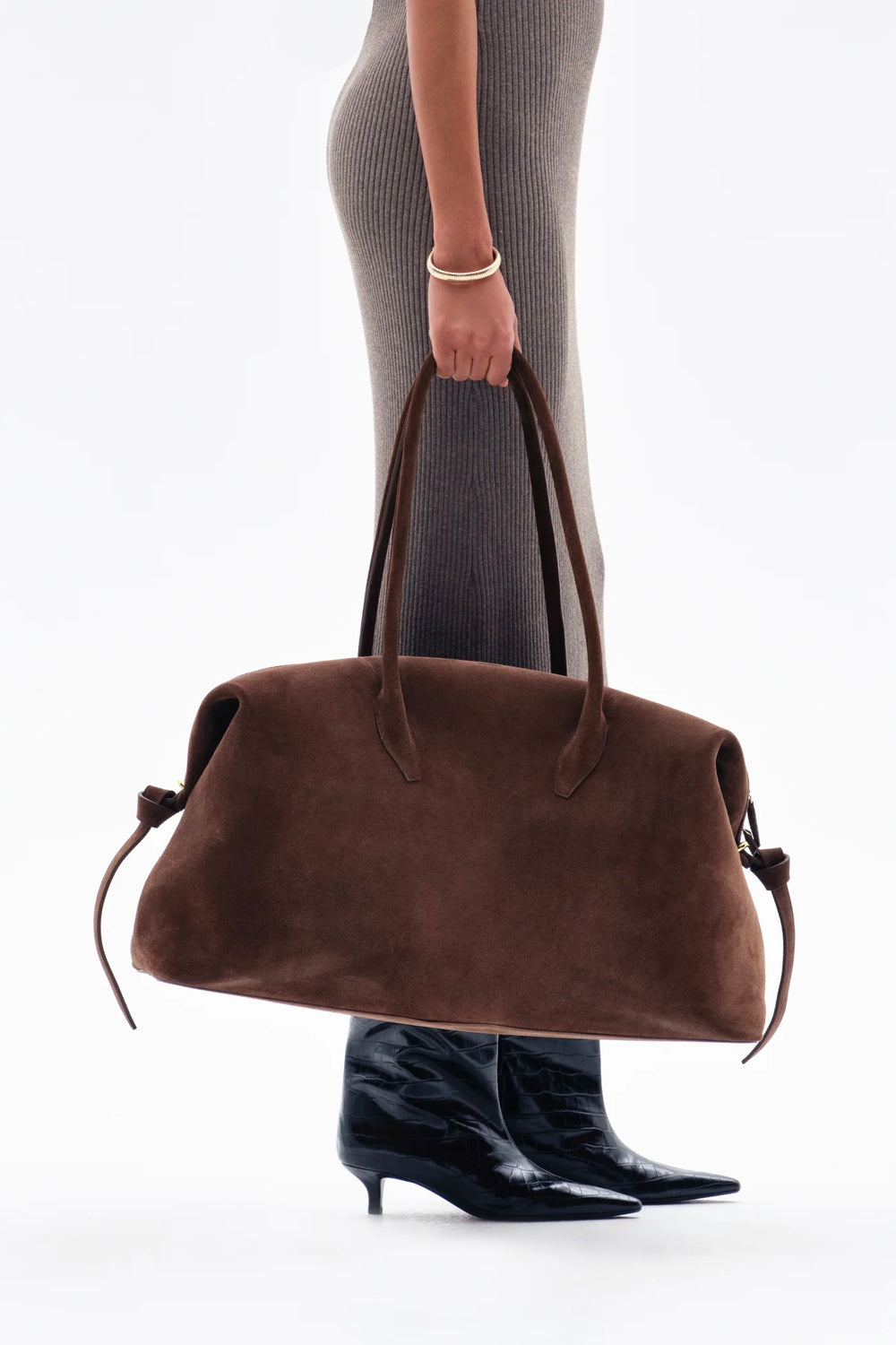 YUZEFI Brioche Suede Weekender Chocolate - Dale