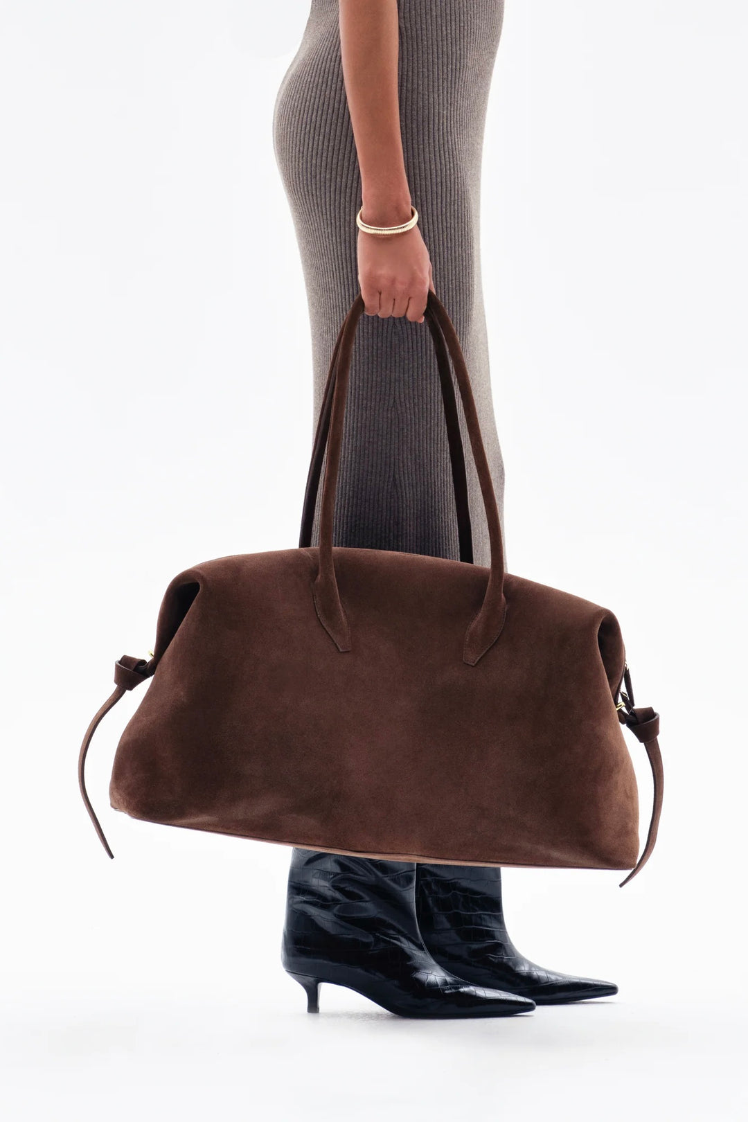 YUZEFI Brioche Suede Weekender Chocolate - Dale