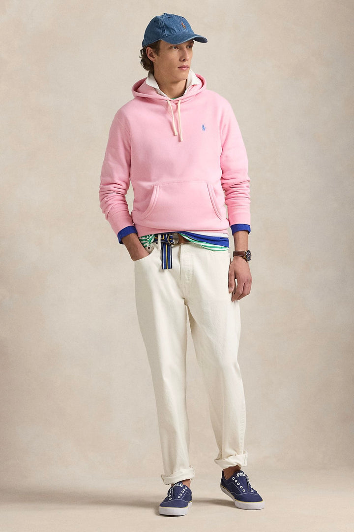 The RL Fleece Hoodie Carmel Pink