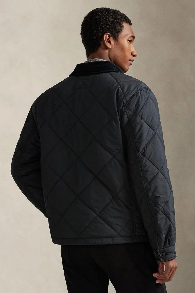 Quilted Field Jacket Polo Black