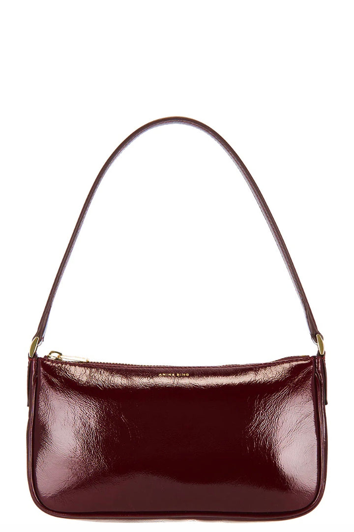 Mini Elly Bag Oxblood Crinkled Patent