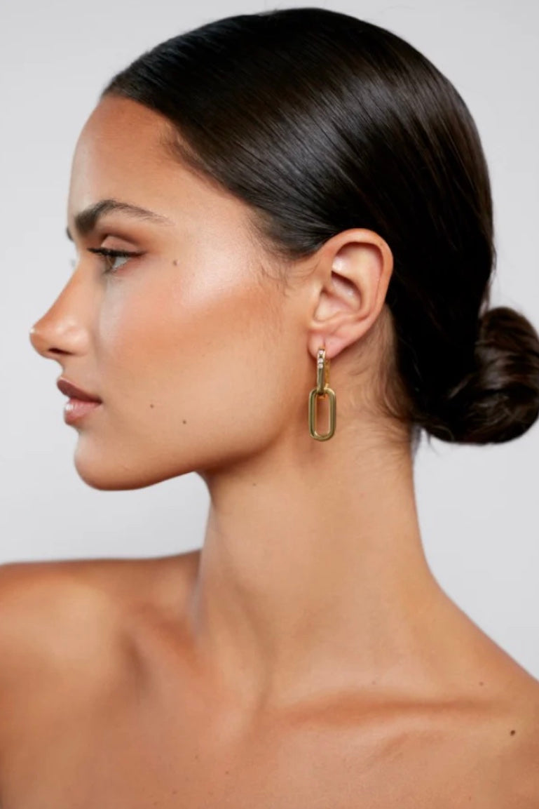 ANNI LU Golden Link Earrings Gold - Dale
