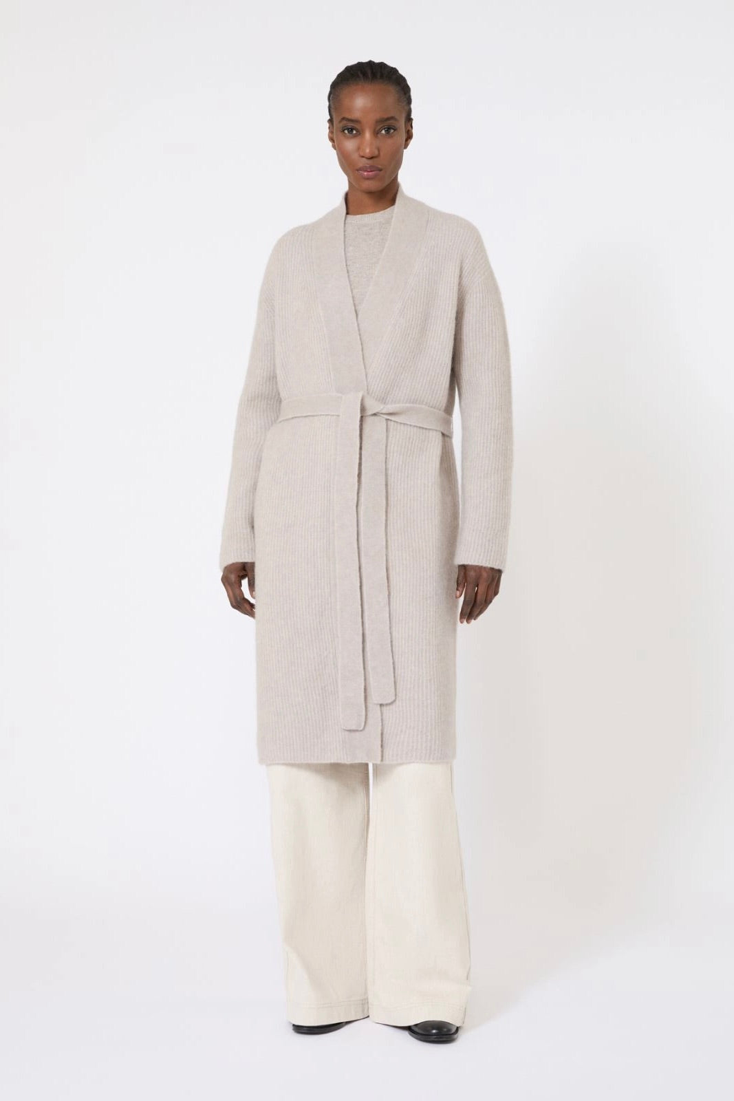 Long Alpaca Wool Cardigan