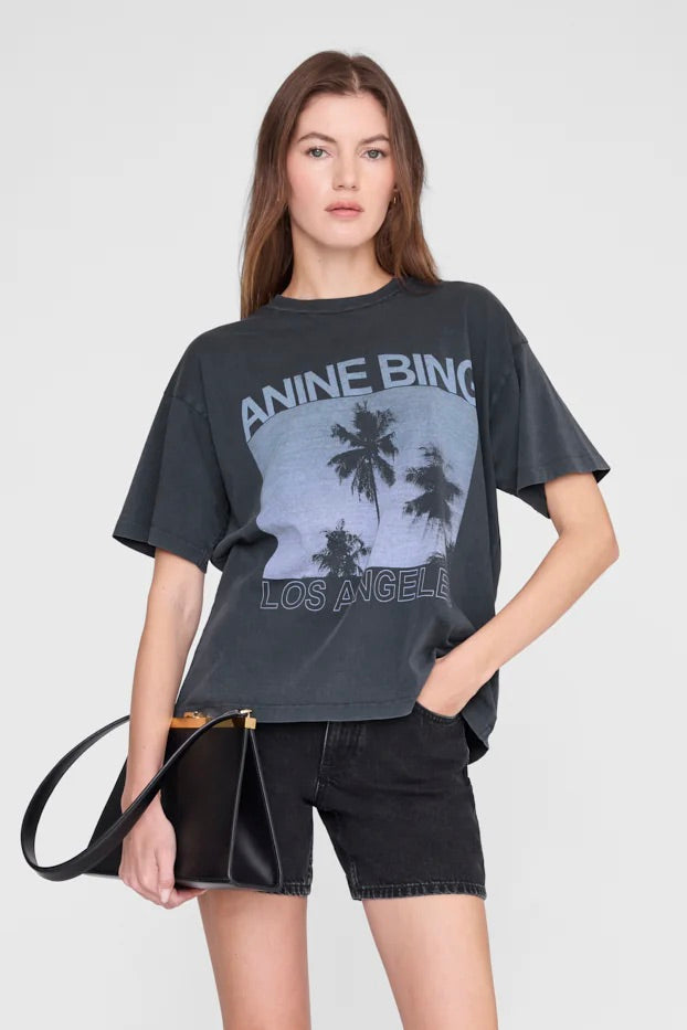 Cade Tee Palms Washed Grey